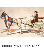#12730 Picture Of A Woman Riding In A Coach
