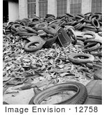 #12758 Picture Of A Metal And Rubber Scrap Pile