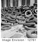 #12761 Picture Of A Pile Of Scrap Tires
