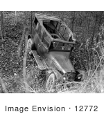 #12772 Picture Of An Abandoned Wrecked Car