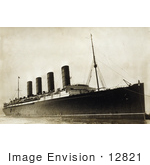 #12821 Picture Of The Rms Lusitania