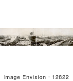 #12822 Picture Of A Panoramic Of The Lusitania