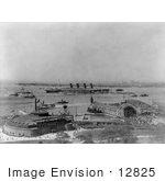#12825 Picture Of The Lusitania In The New York Harbor