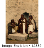 #12885 Picture Of Three Bedouins In Jordan