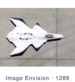 #1289 Stock Photo Of An X-36 On Ramp 07/16/1997