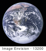 #13200 Picture Of The Earth From Space