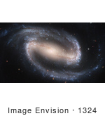 #1324 Photo Of The Barred Spiral Galaxy (Ngc 1300) In The Eridanus Constellation