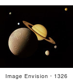 #1326 Photo Of A Saturn System Montage