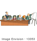 #13353 Multi Ethnic Group Of Business Associates In A Meeting Clipart