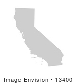 #13400 Picture Of A Map Of California Of The United States Of America