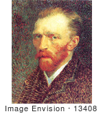 #13408 Picture Of Vincent Van Gogh Self Portrait 1887