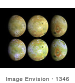 #1346 Stock Photo Of Full Disk Views Of Io Moon Of Jupiter