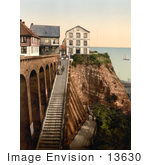 #13630 Picture Of People On The Staircase At Heligoland Germany