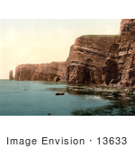 #13633 Picture Of The West Coast Of Helgoland Germany