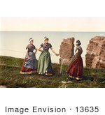 #13635 Picture Of Women Chatting Heligoland Germany