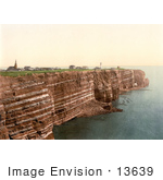 #13639 Picture Of The West Beach And Oberland Of Heligoland Germany