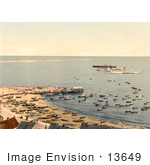 #13649 Picture Of Ships Sandbar And Pier Heligoland Germany