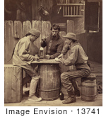 #13741 Picture Of Men Playing Euchre