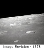 #1378 Photo Of The Lunar Limb Of Rima Ariadaeus On The Moon