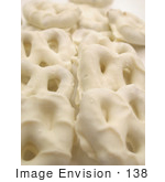 #138 Stock Photo Of Pretzels Covered In White Chocolate