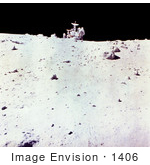#1406 Photo Of Astronaut Charles Duke With Lunar Rover On Moon'S Surface