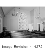 #14272 Picture Of The Interior Of The Presbyterian Church Jacksonville Oregon