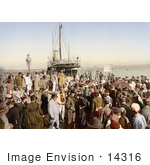 #14316 Picture Of People Disembarking A Ship Algiers Algeria