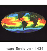 #1434 Global Sea Surface Temperature 7/1984