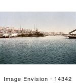 #14342 Picture Of Warships In The Harbor Of Algiers Algeria