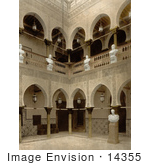 #14355 Picture Of Arcades And Statues On The Interior Of The Governor’S Palace Algiers Algeria