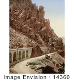 #14360 Picture Of A Road Through A Ravine El Cantara Algeria