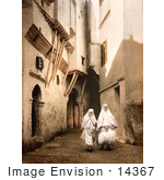 #14367 Picture Of Algerians In White Cloth Algiers Algeria