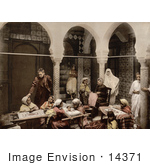 #14371 Picture Of Women And Children At An Embroidery School Algeria