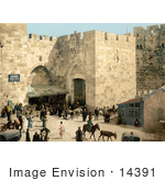 #14391 Picture Of Hebron Gate David’S Gate Jaffa Gate Jerusalem