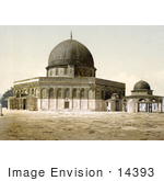 #14393 Picture Of The Mosque Of Omar And Judgment Seat Of David Jerusalem