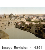 #14394 Picture Of The Pool Of The Patriarchs Bath Pool Of Hezekiah Jerusalem