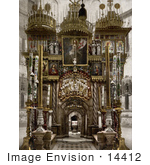 #14412 Picture Of The Holy Sepulchre Interior In Jerusalem Israel