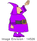 #14526 Warlock Wizard Man Clipart