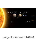 #14676 Picture Of Solar System With The Planets Labeled