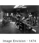#1474 Photo Of Men Making Prosthetic Legs In An Artificial Limb Shop 1916
