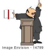 #14799 Preacher Giving A Speech Clipart