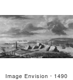#1490 A View Of Louisburg In North America