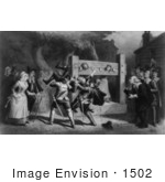 #1502 Stock Photo Of People Locked In A Pillory While Awaiting Witch Trials