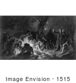 #1515 Picture Of Zeisberger Preaching To The Indians