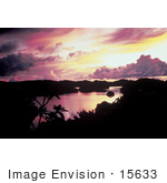#15633 Picture Of A Sunset Over A Body Of Water