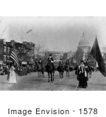 #1578 Photo Of The Head Of Suffrage Parade Washington DC