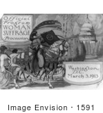 #1591 Official Program - Woman Suffrage Procession Washington DC March 3 1913