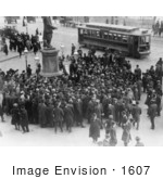 #1607 Suffrage Demonstration At Park Row New York City
