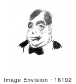 #16192 Picture Of A Caricature Of Irvin Shrewsbury Cobb