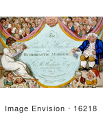 #16218 Picture Of Curtains George Murgatroyd Woodward The Caricature Magazine Or Hudibrastic Mirror
